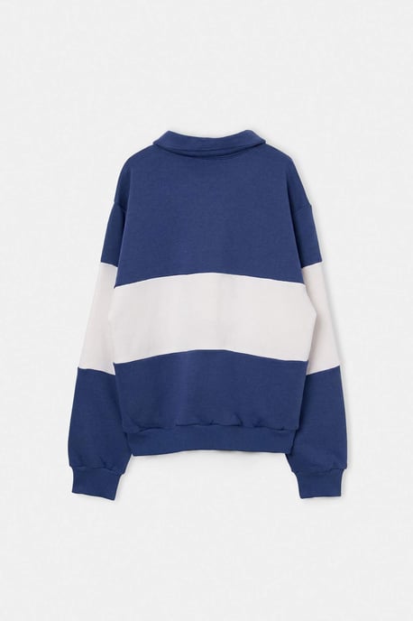 TRENDYOLKIDS Jungen Dunkelblau Mit Grafikprint Lang, Regular Fit Sweatshirts - Image 2