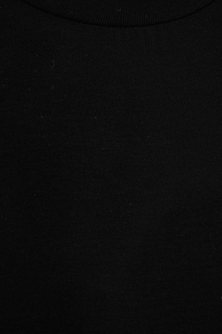 TRENDYOLKIDS Mädchen Schwarz Einfarbig Lang, Regular Fit T-Shirts - Image 4