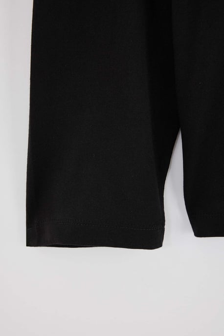 Trendyol Herren-T-Shirt, lang, regular fit, große Größen - Schwarz - Image 5
