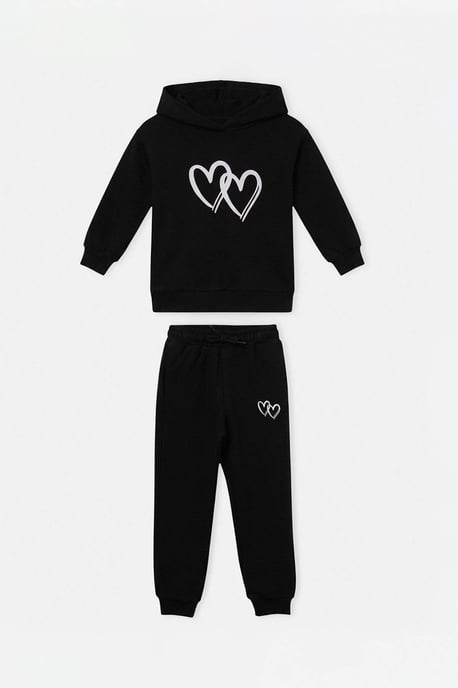 TRENDYOLKIDS Mädchen Schwarz Einfarbig Lang, Regular Fit Zweiteilig Sets - Image 5