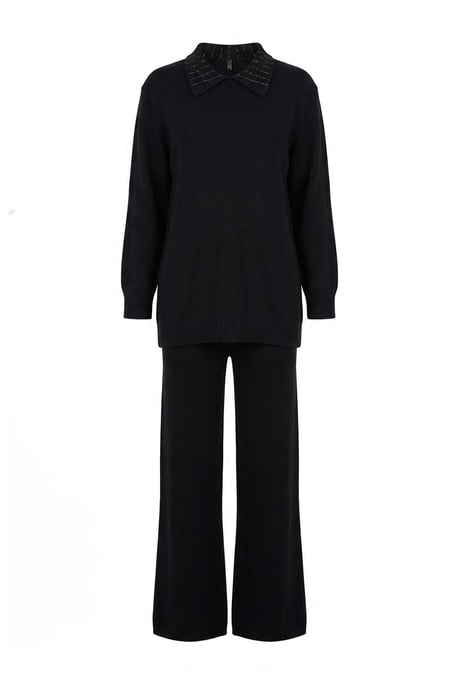 Trendyol Modest Damen Schwarz Einfarbig Lang, Oversize Modest Zweiteilig Set - Image 4