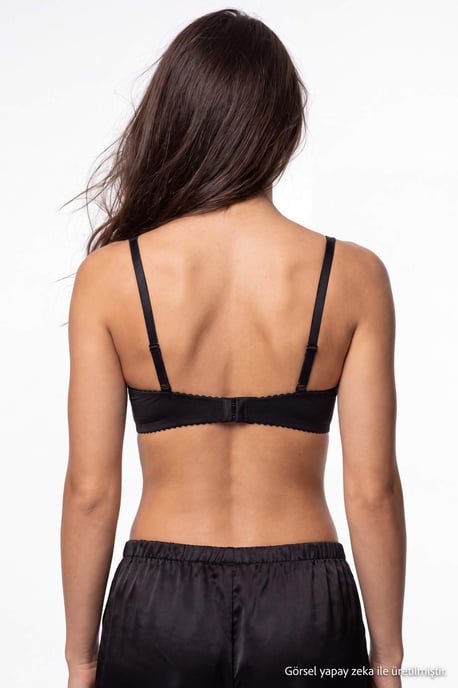 Trendyol TRENDYOLMİLLA Push-up-BH für Damen, einfarbig - Schwarz - Image 6