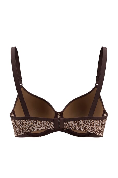 TRENDYOLMİLLA Damen 4er Pack Schwarz Animal-Print Fester Cup BHs - Image 5