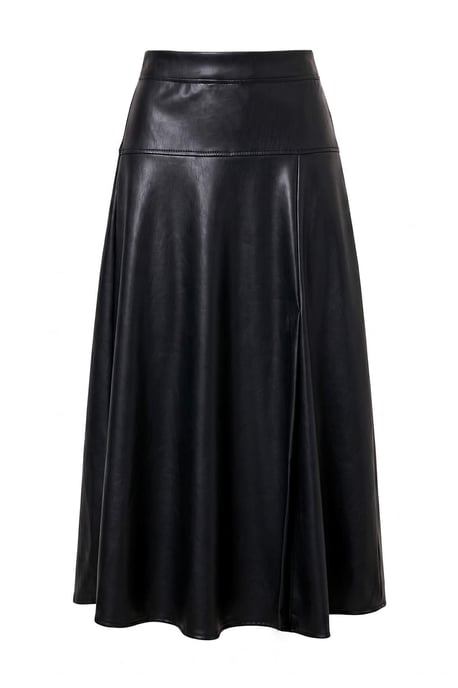 TRENDYOLMİLLA Damen Schwarz Einfarbig Midi A-Linie Röcke - Image 1