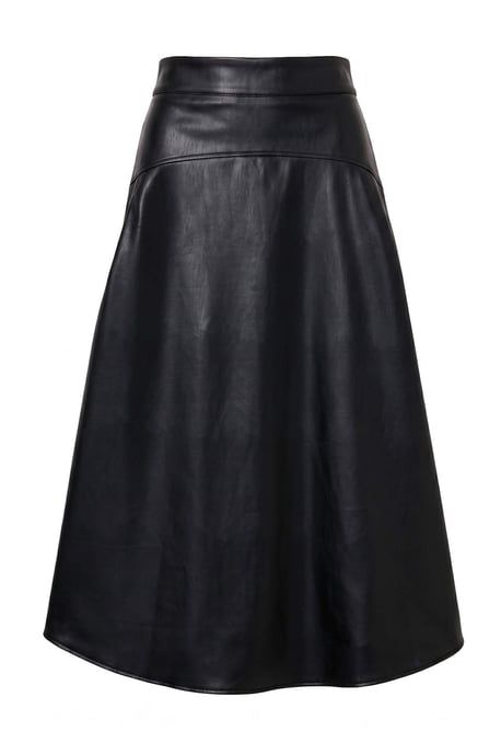 TRENDYOLMİLLA Damen Schwarz Einfarbig Midi A-Linie Röcke - Image 3