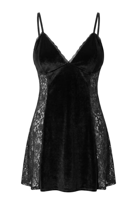 TRENDYOLMİLLA Damen Schwarz Einfarbig Kurz / Mini Ärmellos Regular Fit Nachthemden - Image 4
