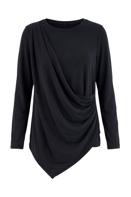 Trendyol Modest Damen Grau Einfarbig Lang, Regular Fit Modest Tuniken - Image 3