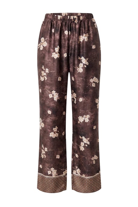 TRENDYOLMİLLA Damen Mehrfarbig Geblümt Lang, Regular Fit Pyjama- Sets - Image 5