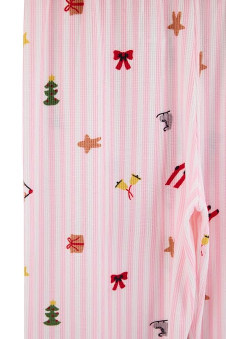 TRENDYOLMİLLA Damen 2er Pack Rosa Weihnachts- Lang, Regular Fit Pyjama- Sets - Image 2