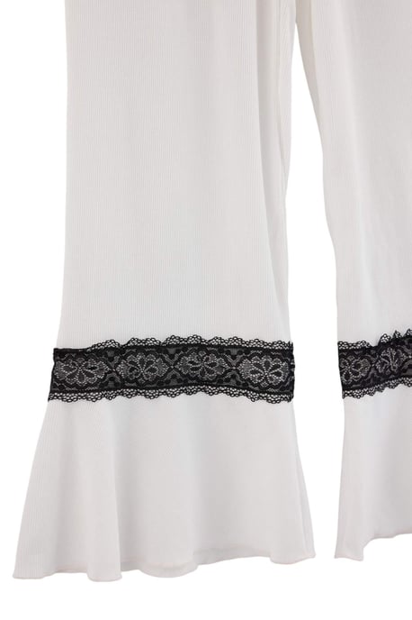 TRENDYOLMİLLA Damen 2er Pack Weiß Einfarbig Lang Loungewear Regular Fit Pyjama- Sets - Image 3