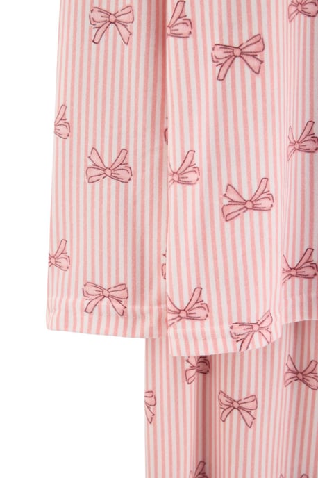 TRENDYOLMİLLA Damen 2er Pack Rosa Mit Grafikprint Lang, Regular Fit Pyjama- Sets - Image 5