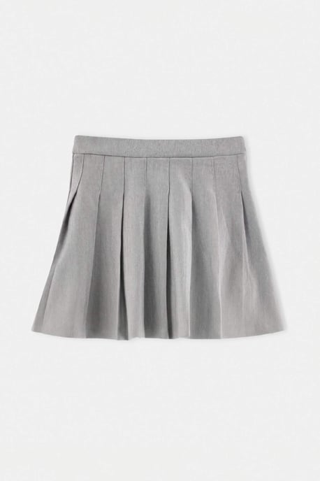 TRENDYOLKIDS Mädchen Grau Einfarbig Kurz / Mini Basic A-Linie Röcke - Image 2
