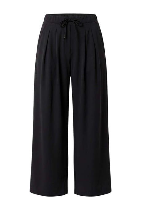 TRENDYOLMİLLA Damen Schwarz Einfarbig Weites Bein Normale Taille Jogginghosen - Image 4