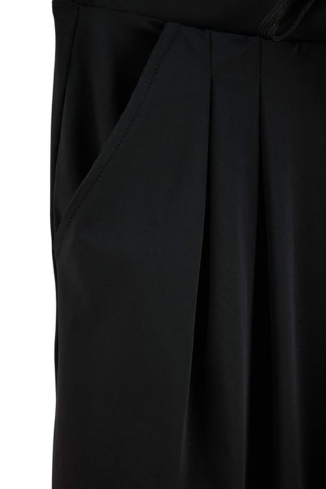 TRENDYOLMİLLA Damen Schwarz Einfarbig Weites Bein Normale Taille Jogginghosen - Image 5