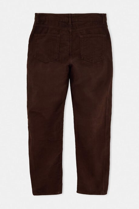 TRENDYOL MAN Herren Braun Einfarbig Gerade Normale Taille Hosen - Image 2
