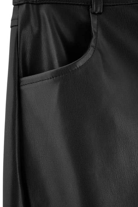 TRENDYOLMİLLA Damen Schwarz Einfarbig Barrel-Leg Normale Taille Hosen - Image 5