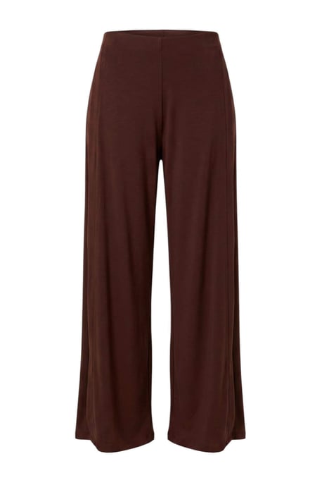 TRENDYOLMİLLA Damen Braun Einfarbig Weites Bein Normale Taille Hosen - Image 4