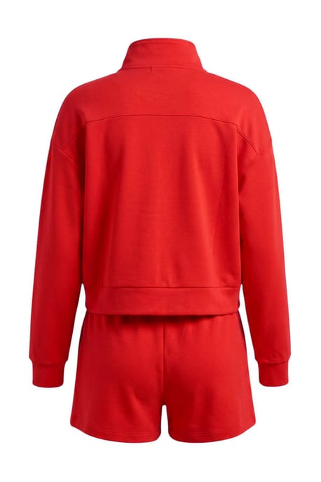 TRENDYOLMİLLA Damen Rot Einfarbig Lang, Regular Fit Zweiteilig Sets - Image 3