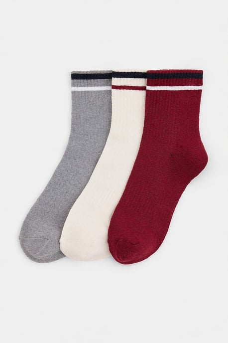 TRENDYOL MAN Herren Mehrfarbig Gestreift Socken - Image 1