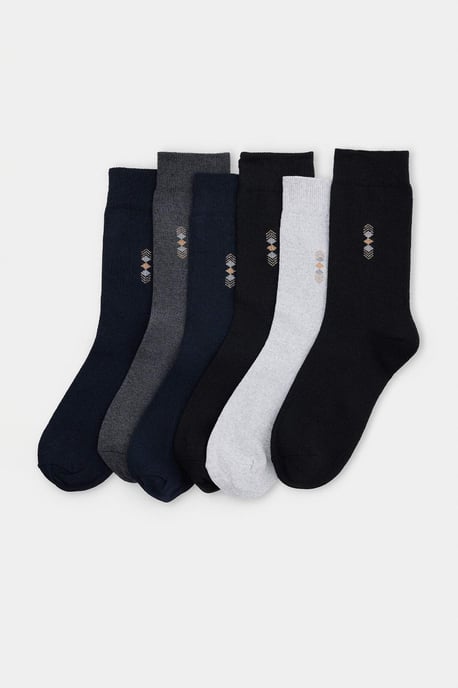 TRENDYOL MAN Herren Mehrfarbig Geometrisches Muster Socken - Image 1