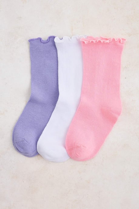 TRENDYOLKIDS Mädchen Mehrfarbig Mit Grafikprint Socken - Image 1