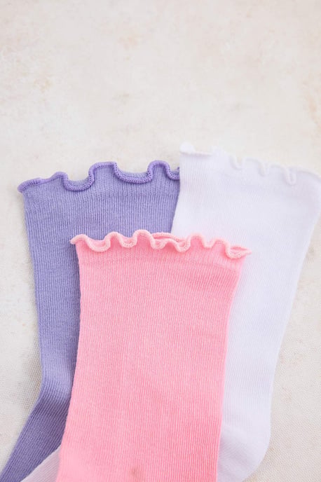 TRENDYOLKIDS Mädchen Mehrfarbig Mit Grafikprint Socken - Image 2