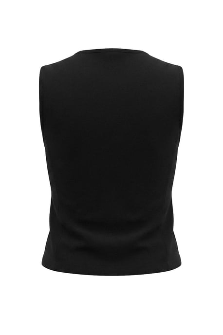 TRENDYOLMİLLA Damen Schwarz Colorblock Ärmellos Regular Fit Westen - Image 2