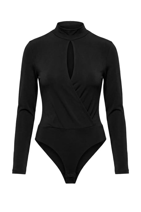 TRENDYOLMİLLA Damen Schwarz Einfarbig Lang, Tailliert Bodys - Image 4
