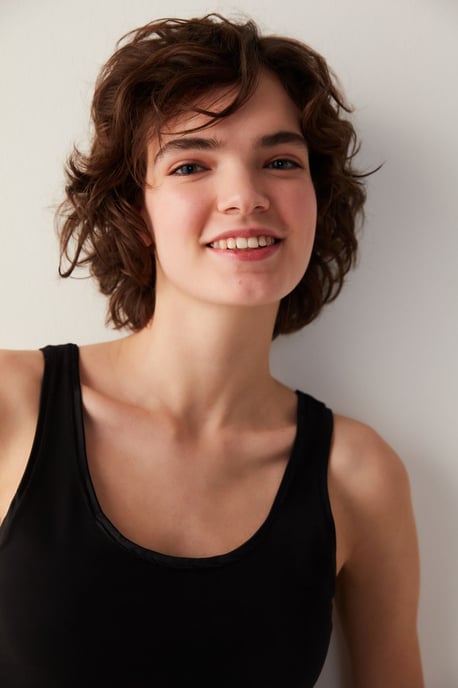 Damen Baumwollmischung Verstellbare Träger Top - Image 3