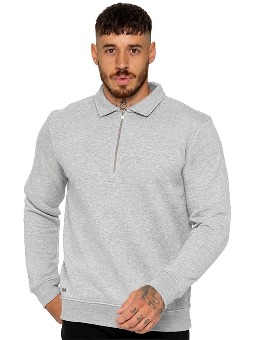 Enzo Milano | Herren-Sweatshirt mit Stehkragen und halbem Reißverschluss - Image 1