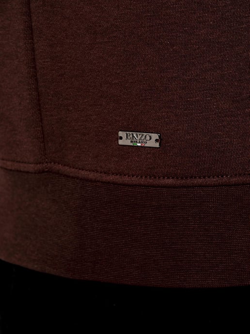 Enzo Milano | Herren-Sweatshirt mit Stehkragen und halbem Reißverschluss - Image 3