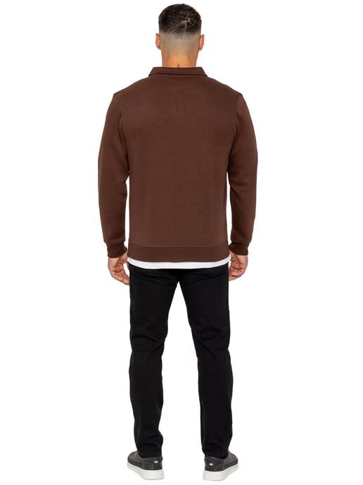 Enzo Milano | Herren-Sweatshirt mit Stehkragen und halbem Reißverschluss - Image 5