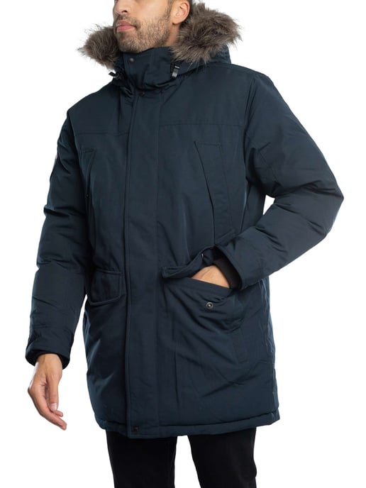 Superdry Everest Faux-Parka-Jacke, Blau - Image 2