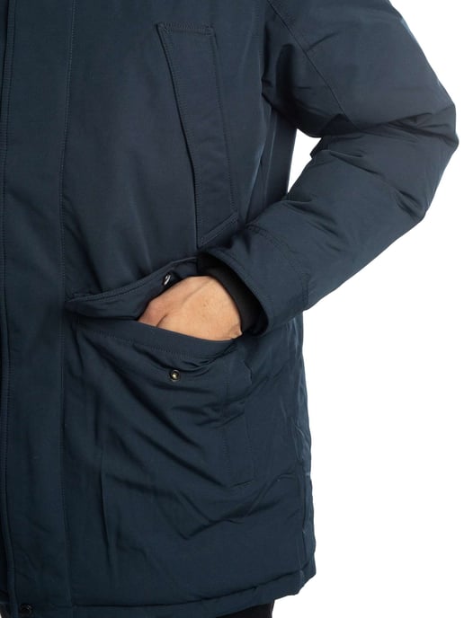Superdry Everest Faux-Parka-Jacke, Blau - Image 4
