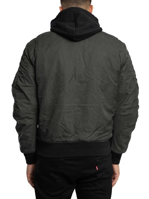 Superdry Militärische MA1 Bomberjacke, Grün - Image 3