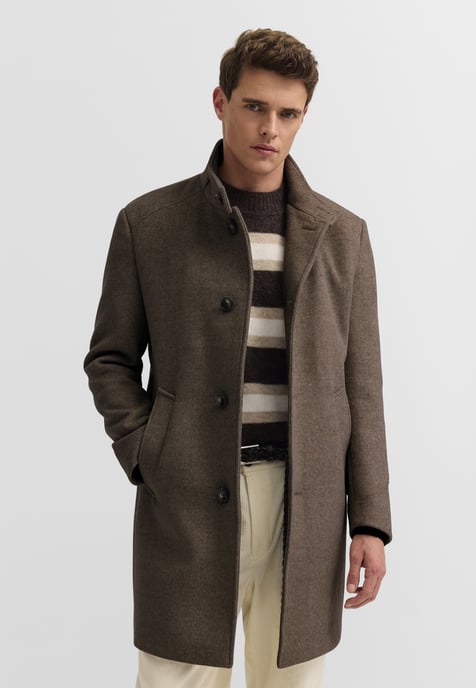 Bugatti Herren Mantel Wollmix Stehkragen Dynamic Series - Image 1