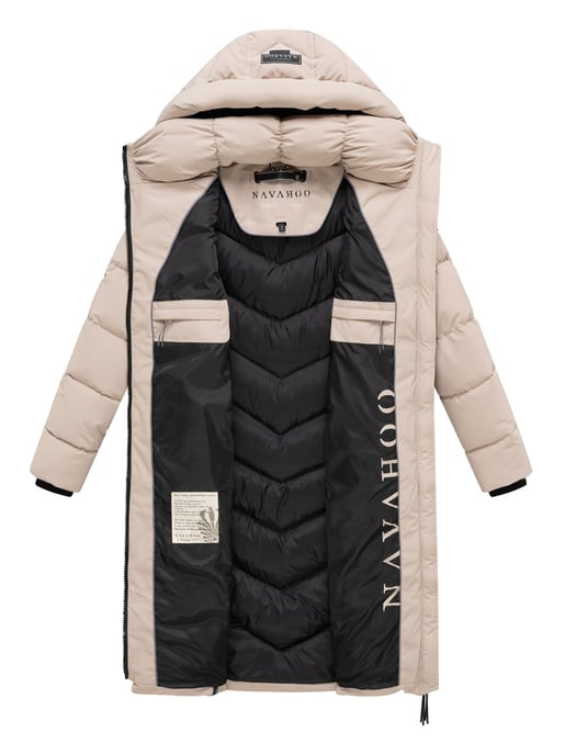 Navahoo Damen Winterjacke Sahnekatzii – Lang & Extra Warm - Image 5