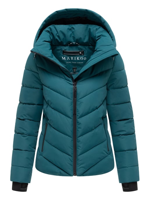 Marikoo Damen Steppjacke Samuiaa – warm, modern & mit abnehmbarer Kapuze - Image 1