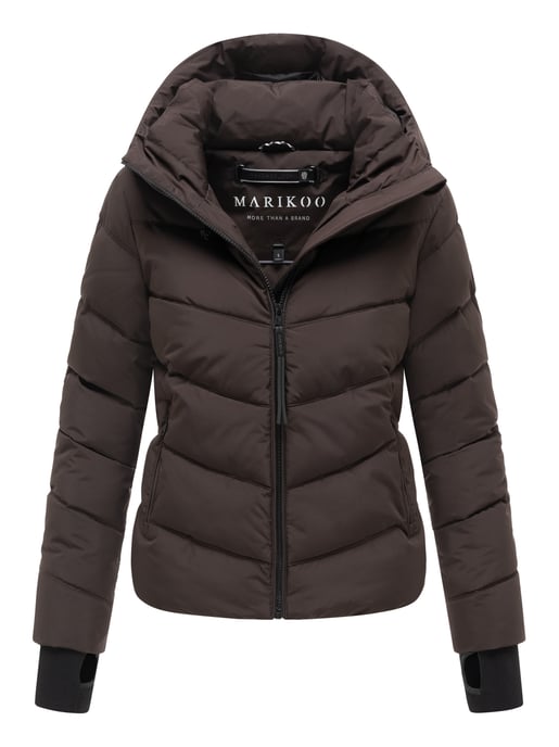 Marikoo Damen Steppjacke Yukanii mit Kapuze & femininer Passform - Image 1