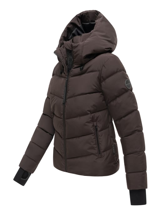 Marikoo Damen Steppjacke Yukanii mit Kapuze & femininer Passform - Image 3