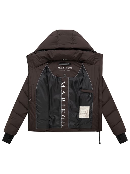 Marikoo Damen Steppjacke Yukanii mit Kapuze & femininer Passform - Image 5