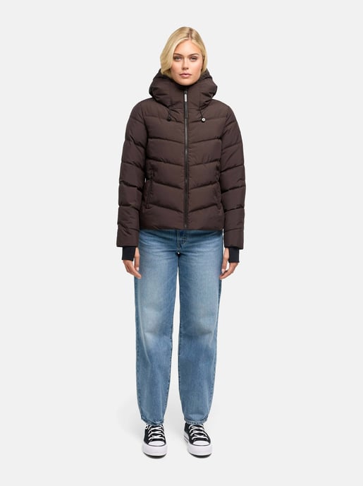 Marikoo Damen Steppjacke Yukanii mit Kapuze & femininer Passform - Image 6