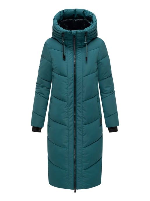 Marikoo Damen Winterjacke Nadaree – lang, warm & mit Kapuze - Image 2