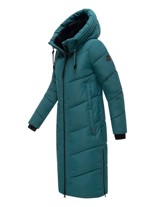 Marikoo Damen Winterjacke Nadaree – lang, warm & mit Kapuze - Image 3