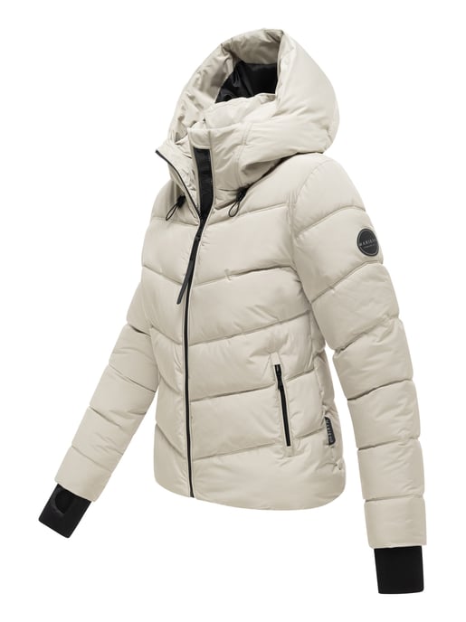 Marikoo Damen Steppjacke Yukanii mit Kapuze & femininer Passform - Image 3