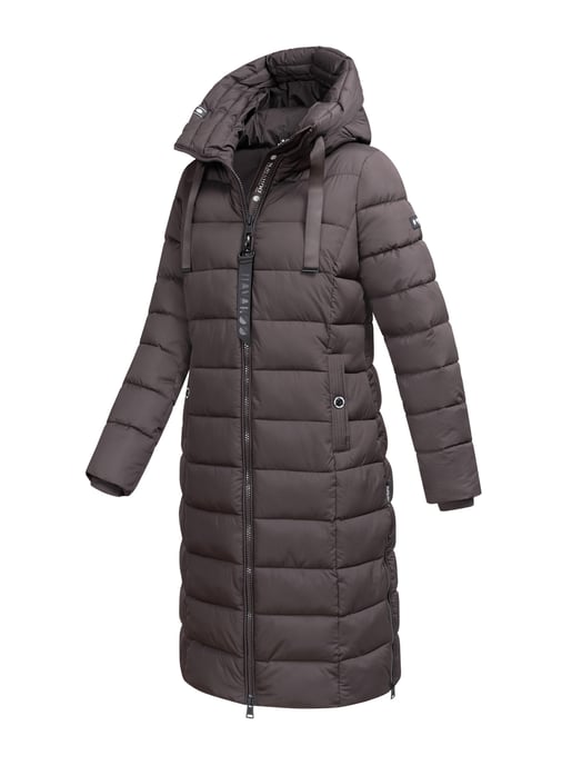 Navahoo Mondmädchen Damen Winter Steppmantel mit Kapuze und Fleecefutter - Image 3