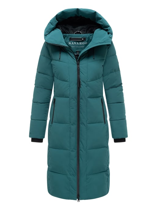 Navahoo Damen Winter Steppmantel SCHOKOKUSS – elegant, warm & funktional - Image 1