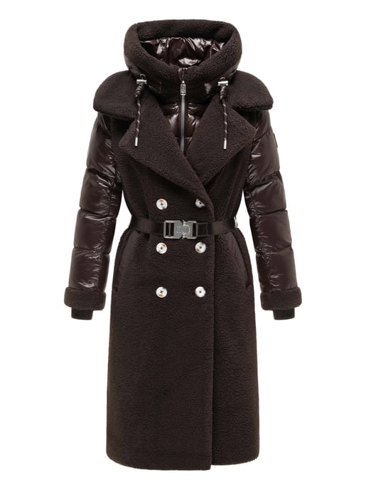 Navahoo Damen Teddymantel Kuscheltraum mit 2-in-1 Stepp-Innenteil - Image 1