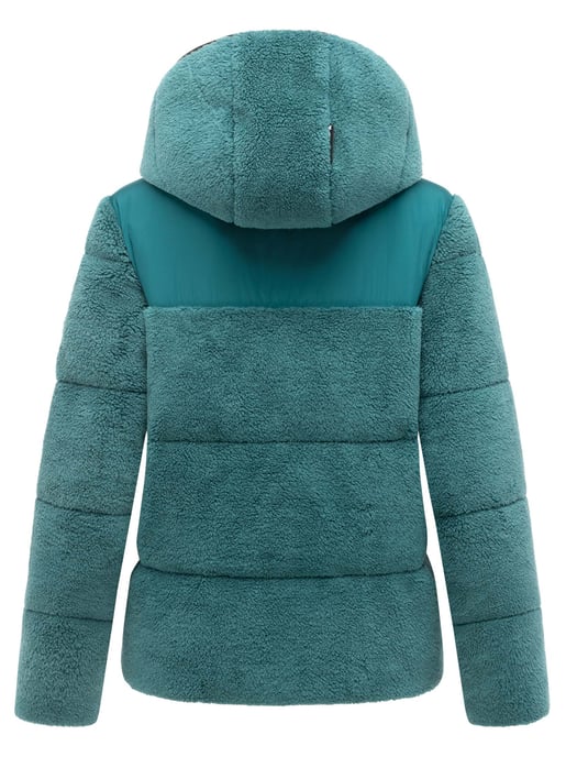 Marikoo Damen Teddy Puffer Jacke mit Kapuze & Reißverschluss – Kaguraa - Image 5