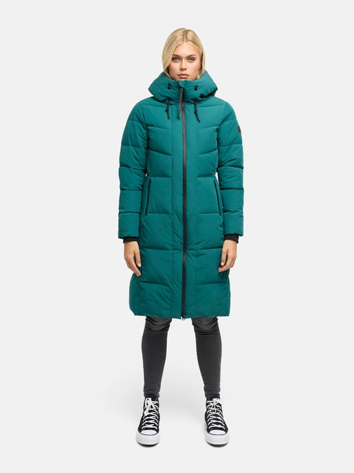 Navahoo Damen Winter Steppmantel SCHOKOKUSS – elegant, warm & funktional - Image 6